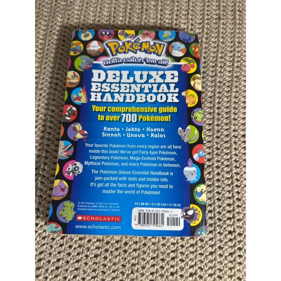 Pokémon Deluxe Essential Handbook Guide With Stats & Facts On Over 700 Pokémon - Picture 2 of 3